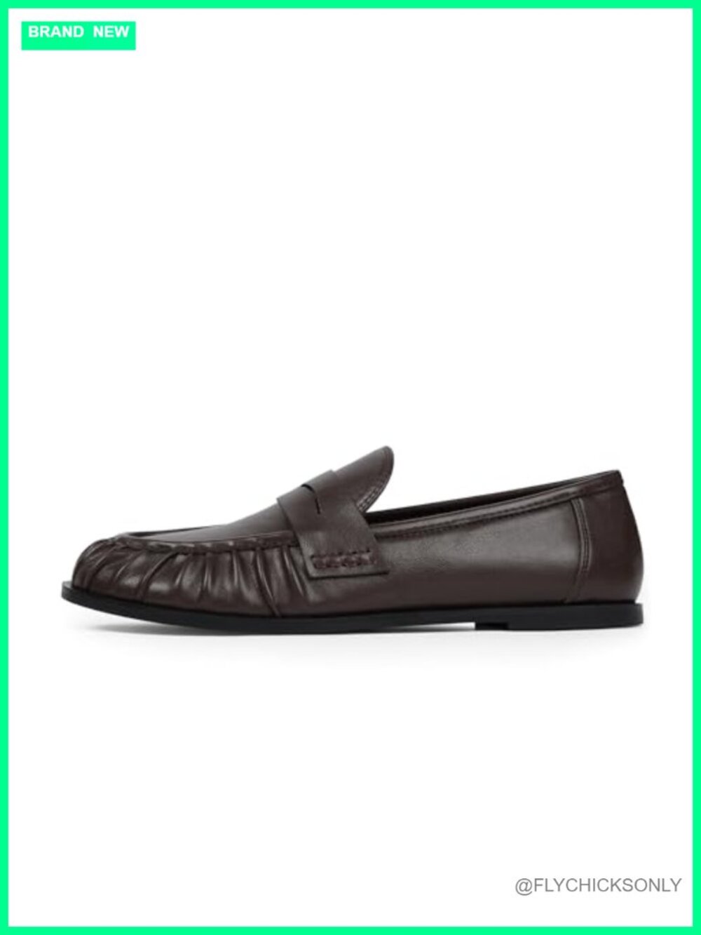 Faux Leather Penny Loafers Women Comfortable Slip-On Flats Shoes